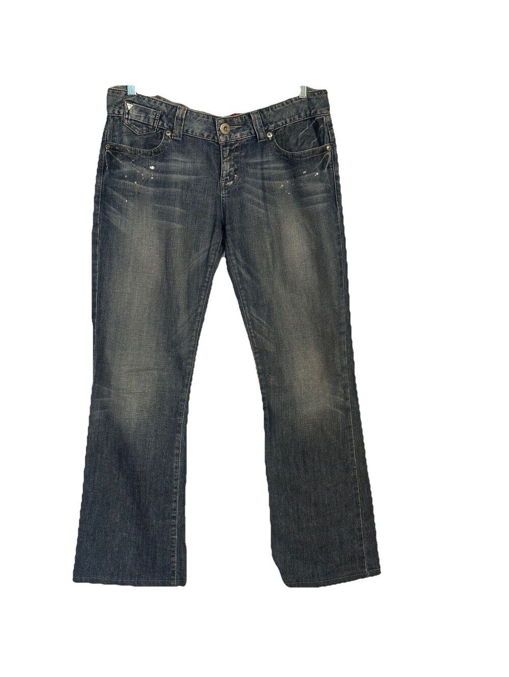 GUESS Jeans Women's 32 Blue Denim Daredevil Boot Cut Low Rise Stretch Y2K Vtg